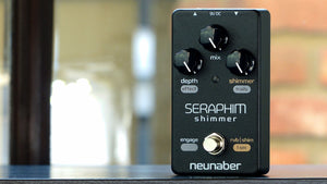 Neunaber Seraphim Shimmer pedal on a table