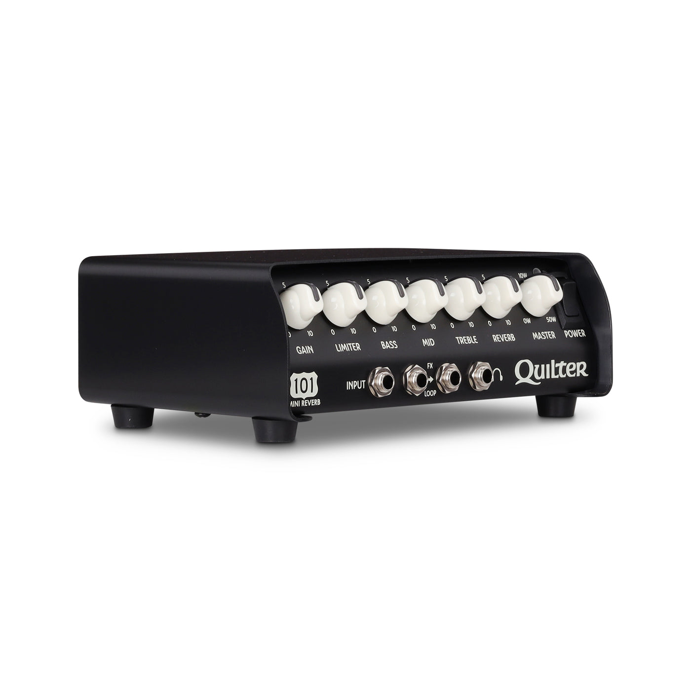 Quilter Labs 101 Mini Reverb Guitar Amplifier head facing to the right