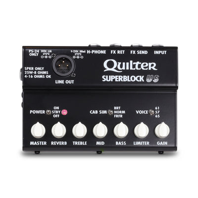 Quilter Labs SuperBlock US Guitar Amplifier Head top view 