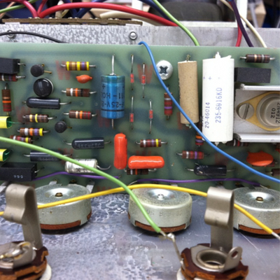 Quilter Labs Duck Amplifier close up of circuits