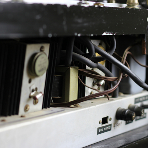 Close up of back of Quilter Labs Old Number One Amplifier