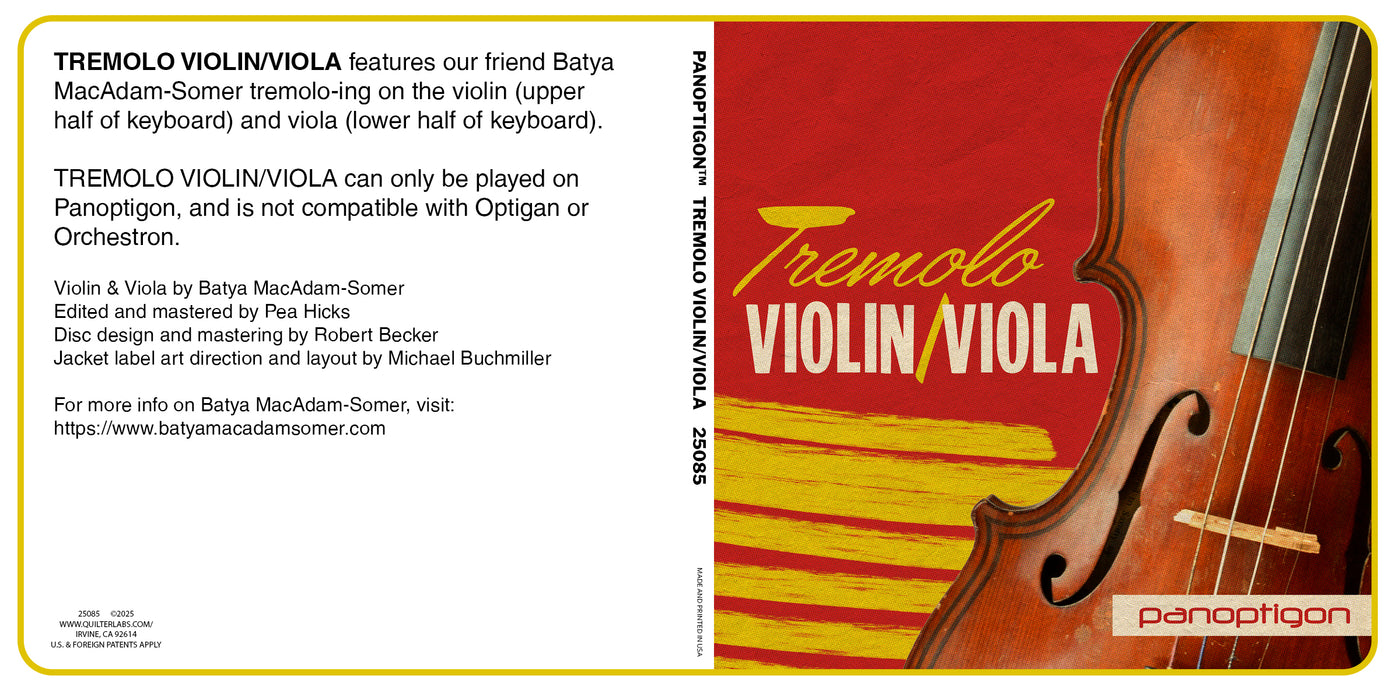 TREMOLO VIOLIN/VIOLA - Panoptigon Disc