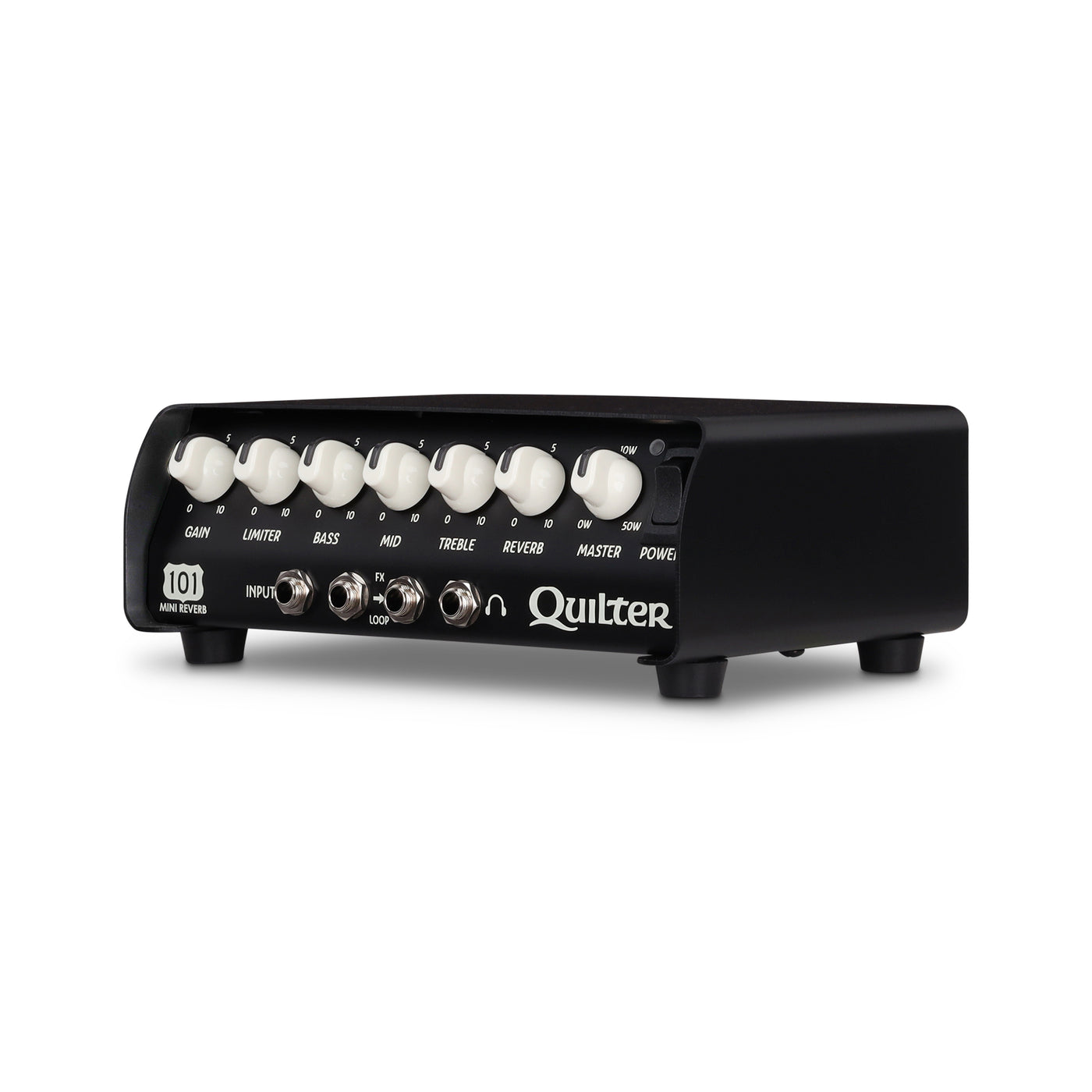 Quilter Labs 101 Mini Reverb Guitar Amplifier head facing to the left