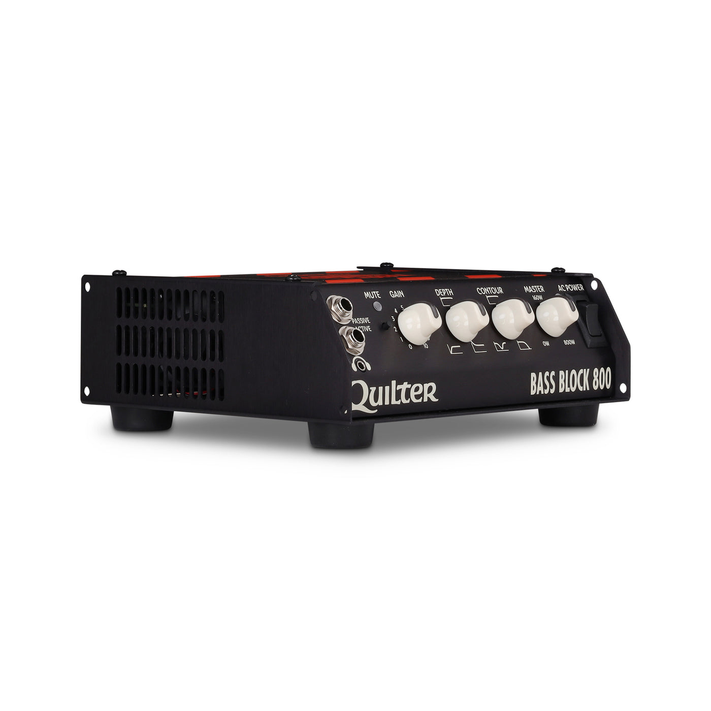 Quilter Labs Bass Block 800 Bass Amplifier Head facing diagonally to the right