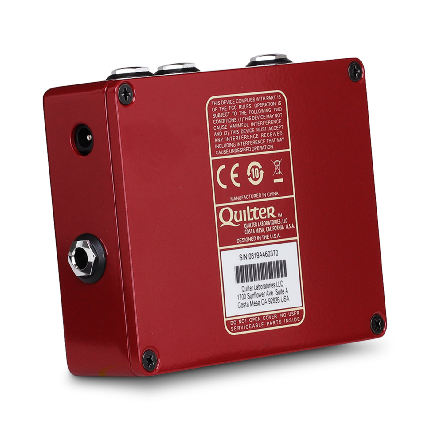 Quilter Labs Interbass Amplifier Head facing away diagonally to the left