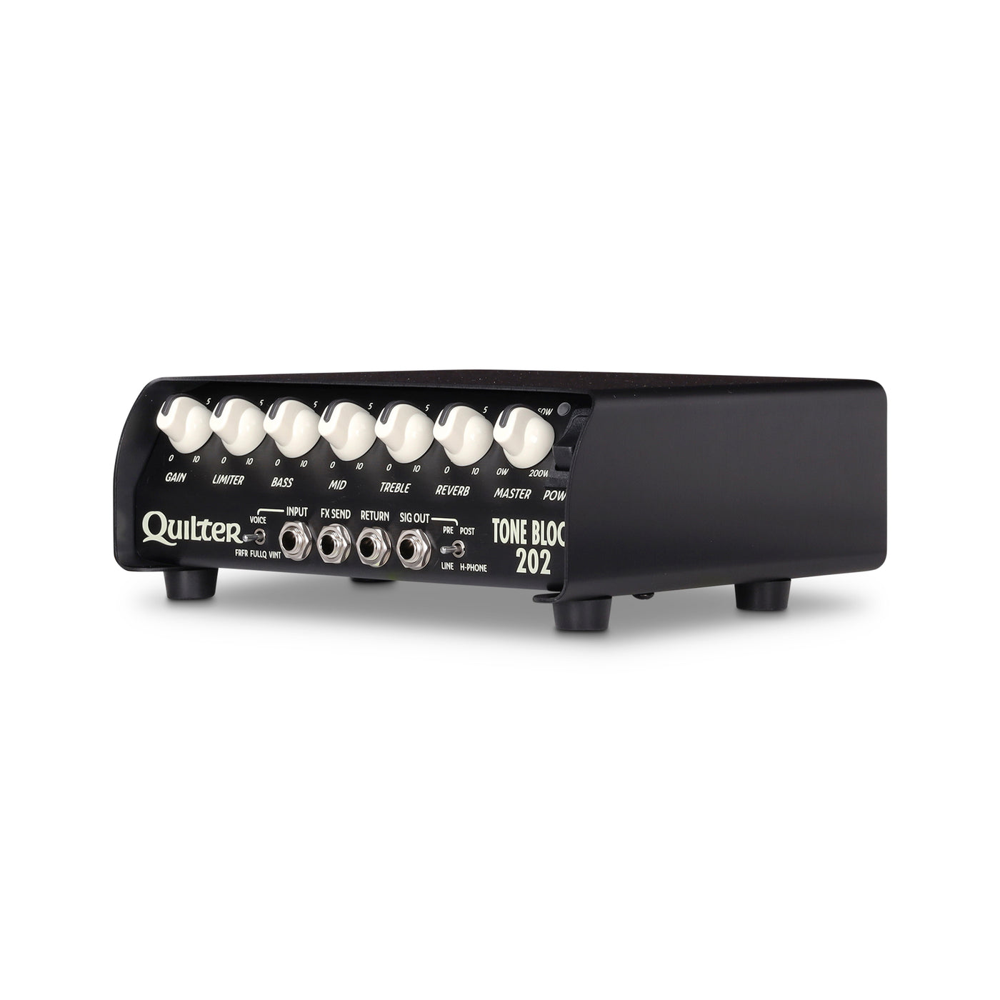 Quilter Labs Tone Block 202 Guitar Amplifier Head facing diagonally to the left